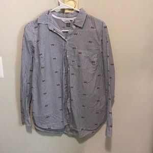 Button up fox shirt